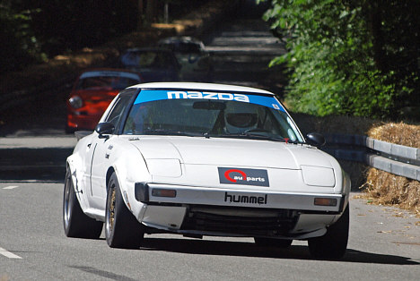 Preben Kristoffersen nød gensynet med sin tidligere racer: Mazda RX7 på den århusianske rundbane.